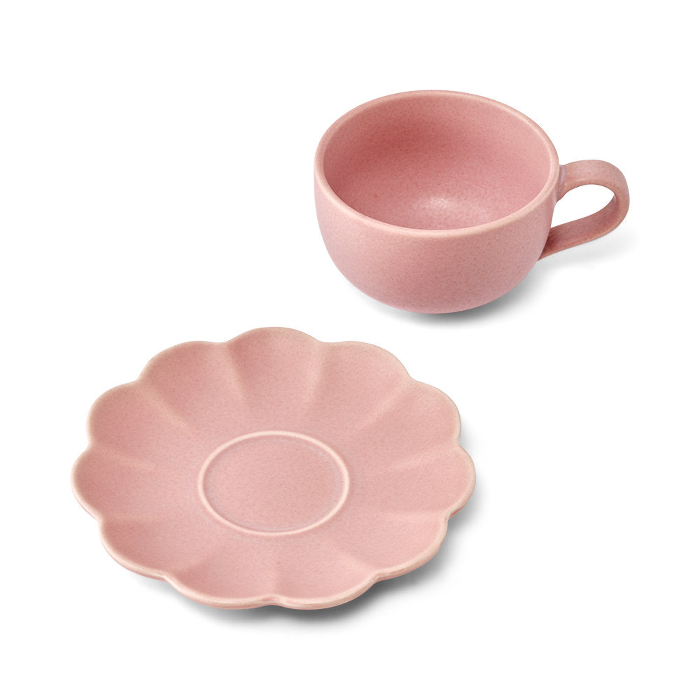 Salt & Pepper Leif Teacup & Saucer Set of 2 240ml