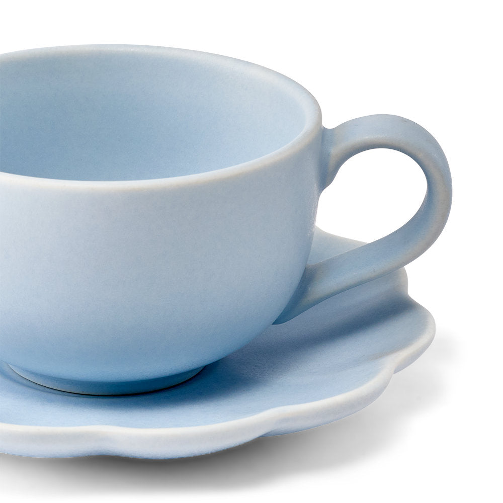 Salt & Pepper Leif Teacup & Saucer Set of 2 240ml