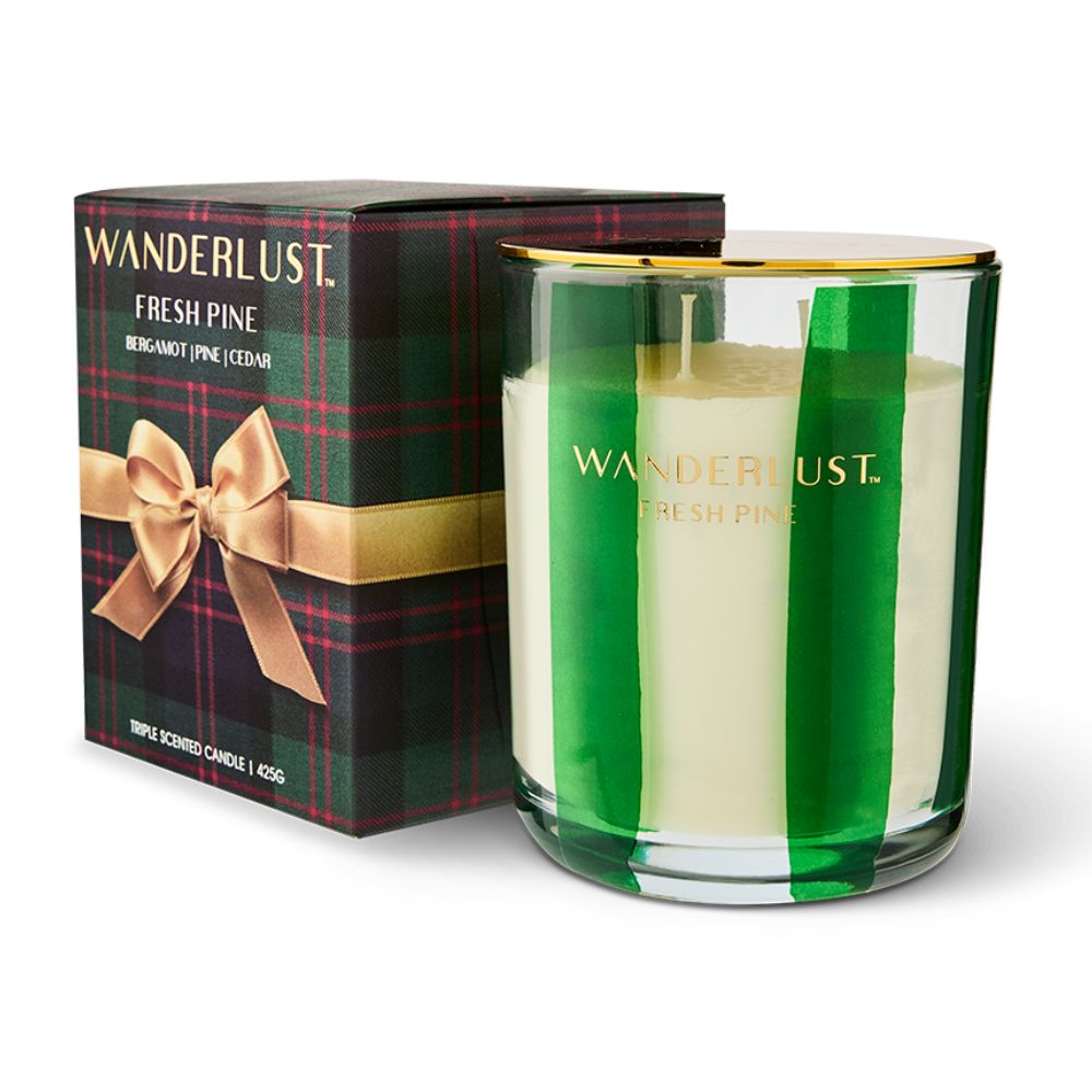 Wanderlust Limited Edition Christmas Candle With Lid 425g