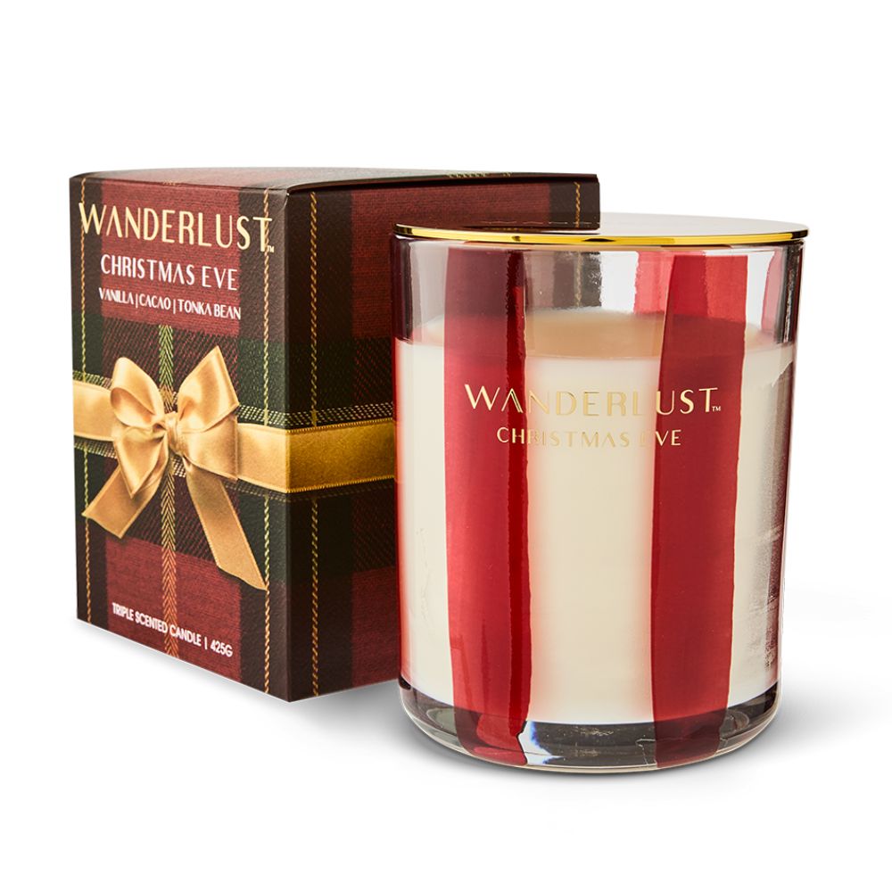 Wanderlust Limited Edition Christmas Candle With Lid 425g
