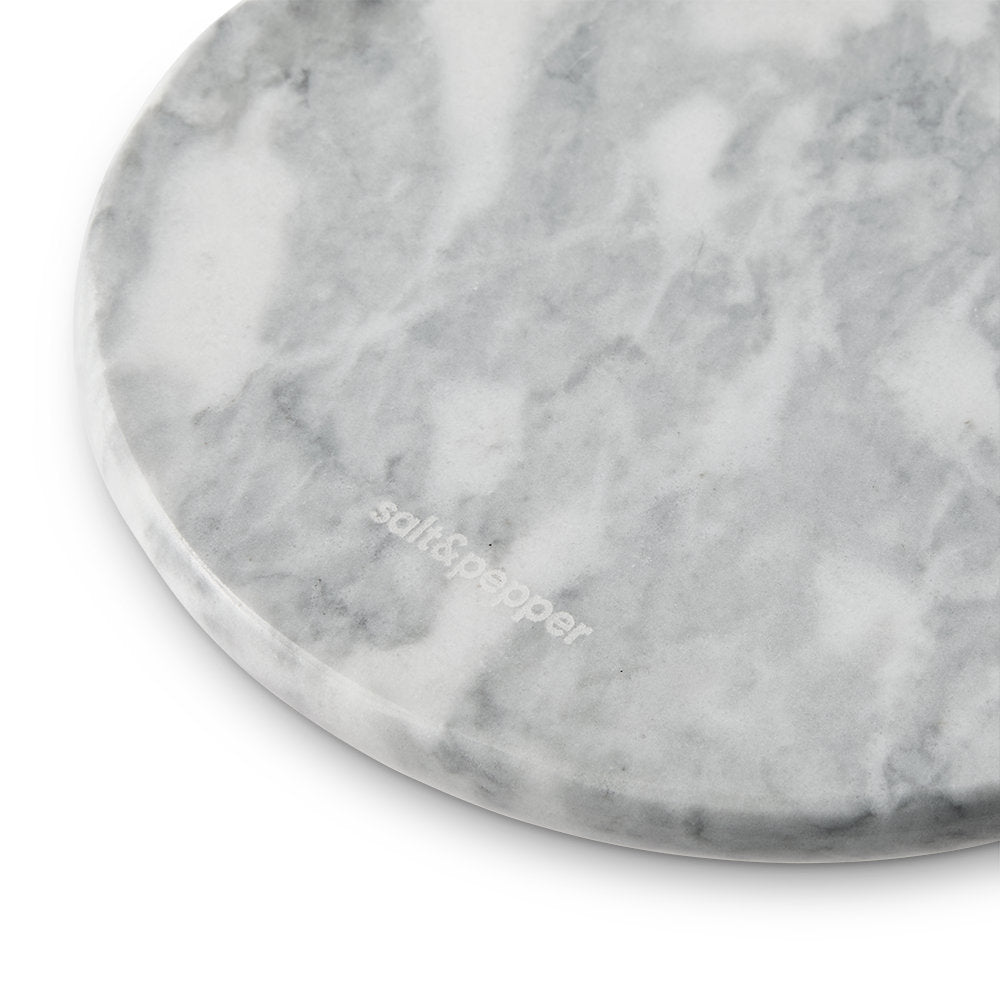 Salt & Pepper Riley Oval Marble Platter