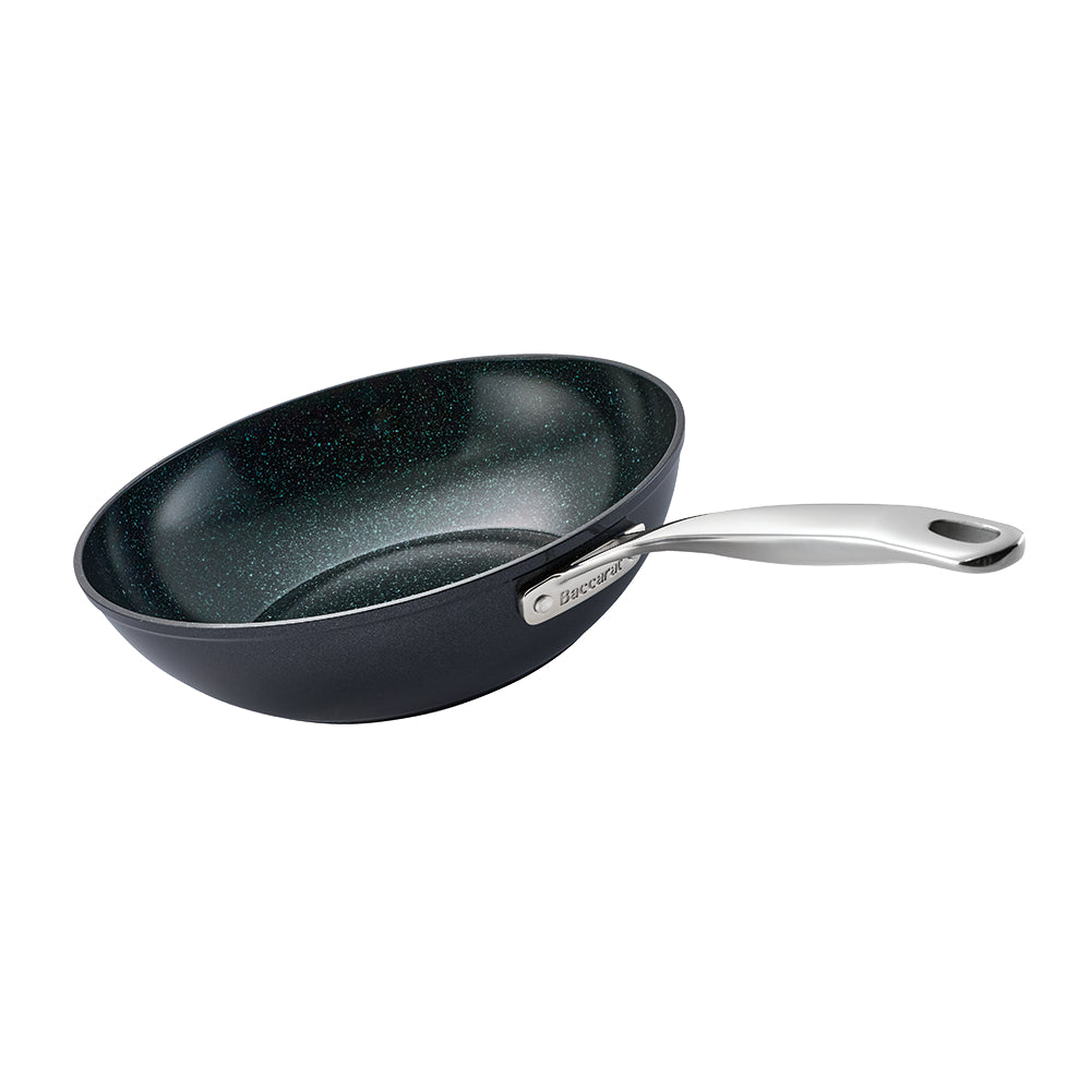 Baccarat GREEN STONE Stir Fry Pan 28cm