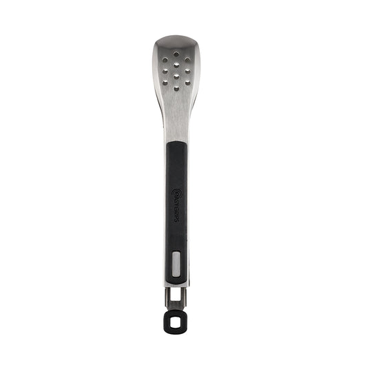 Easy Grips Stainless Steel Slotted Tongs 23cm Black