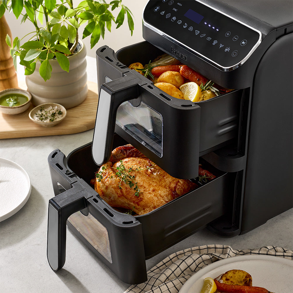Baccarat 2 Stack Air fryer 11L Black