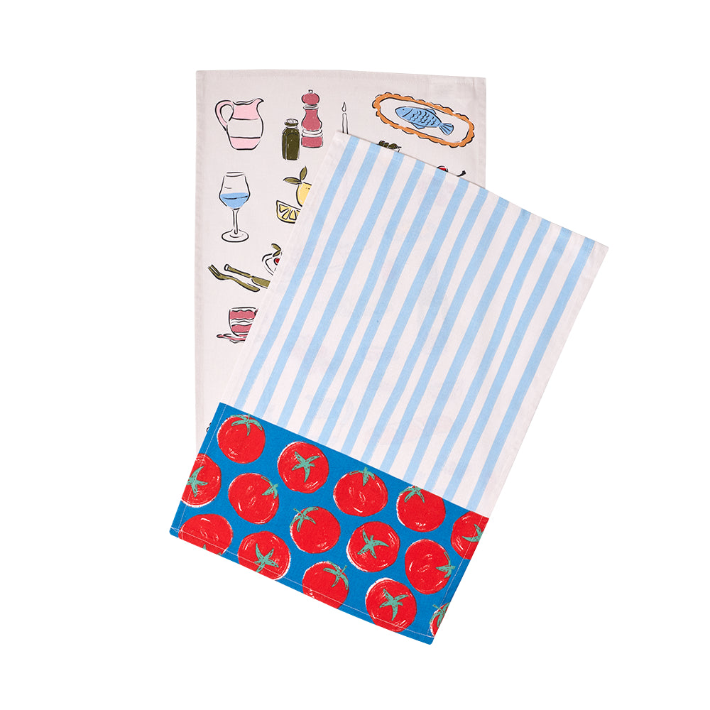 Ambrosia Set of 2 Novelty Tea Towels