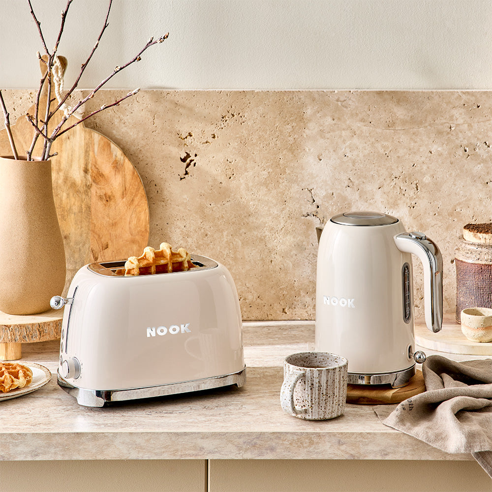 NOOK by Baccarat 2 Slice Toaster Cream