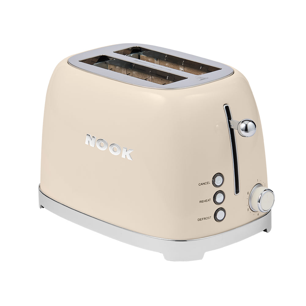 NOOK by Baccarat 2 Slice Toaster Cream