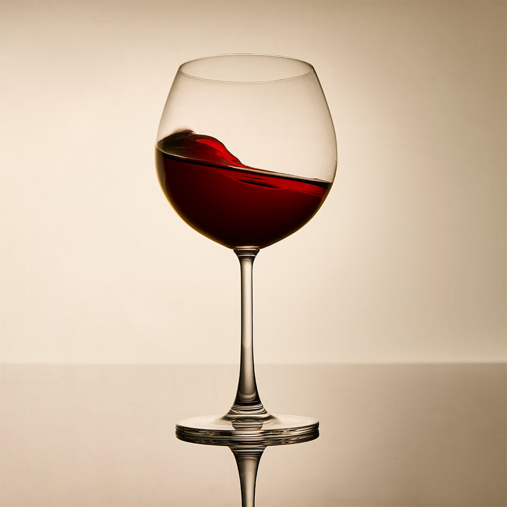 Salt & Pepper Set Of 4 Salut Burgundy Glasses 620ml