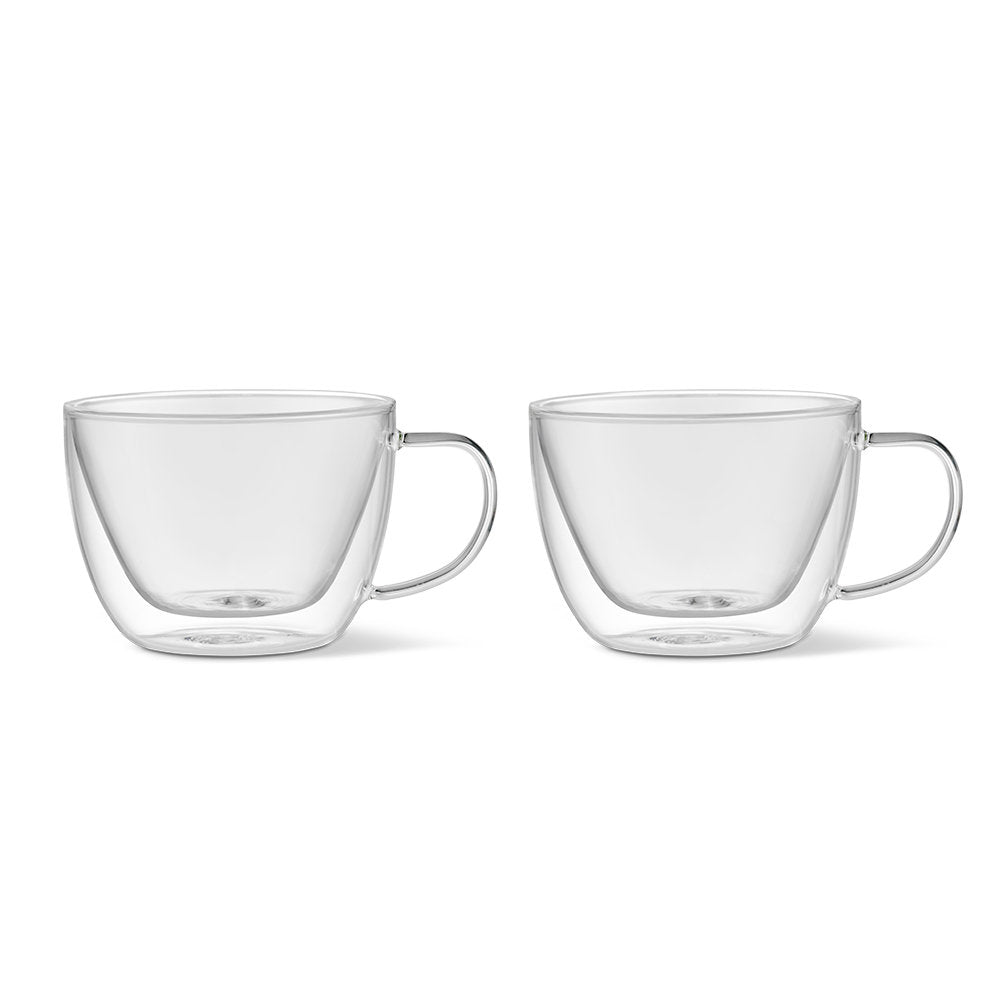 Baccarat Barista Café Set of 2 Double Wall Latte Glass