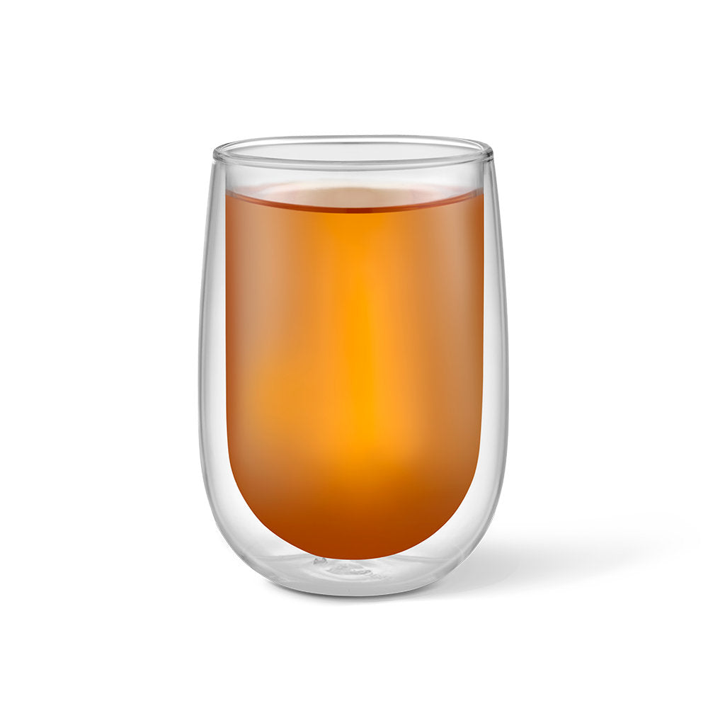 Baccarat Barista Café Set of 2 Double Wall Thermal Glass Tumblers 450ml