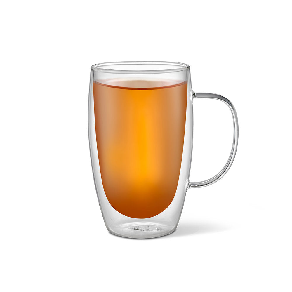 Baccarat Barista Café Double Wall Thermal Glass Mug Set of 2