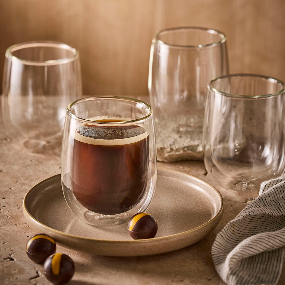 Baccarat Barista Cafe Double Wall Glass 250ml Set of 4