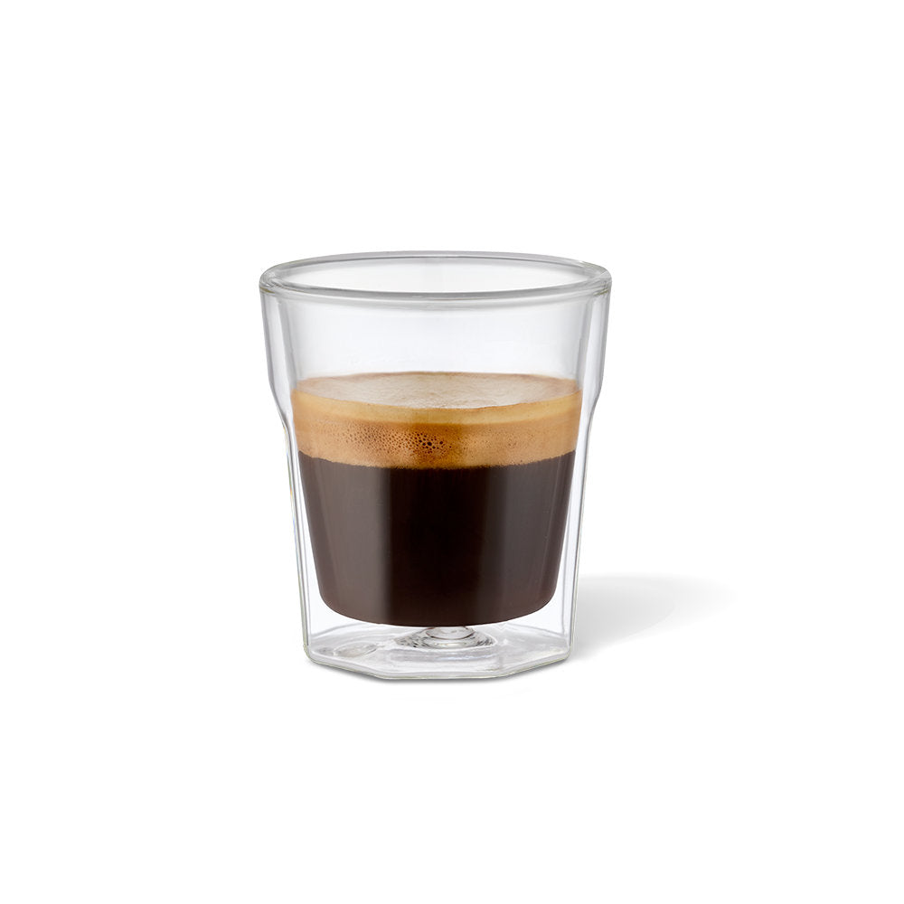 Baccarat Barista Facet Double Wall Espresso Glass 88ml Set of 2