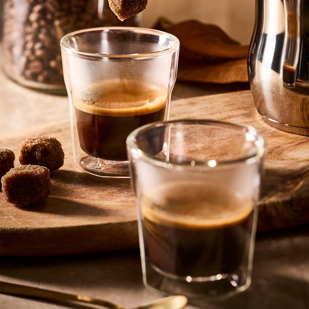 Baccarat Barista Facet Double Wall Espresso Glass 88ml Set of 2