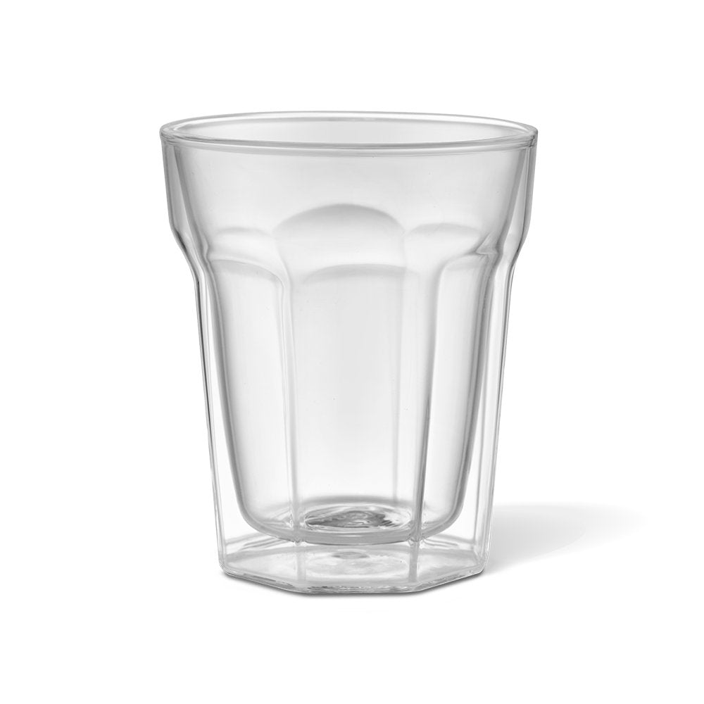 Baccarat Barista Facet Double Wall Latte Glass 236ml Set of 4