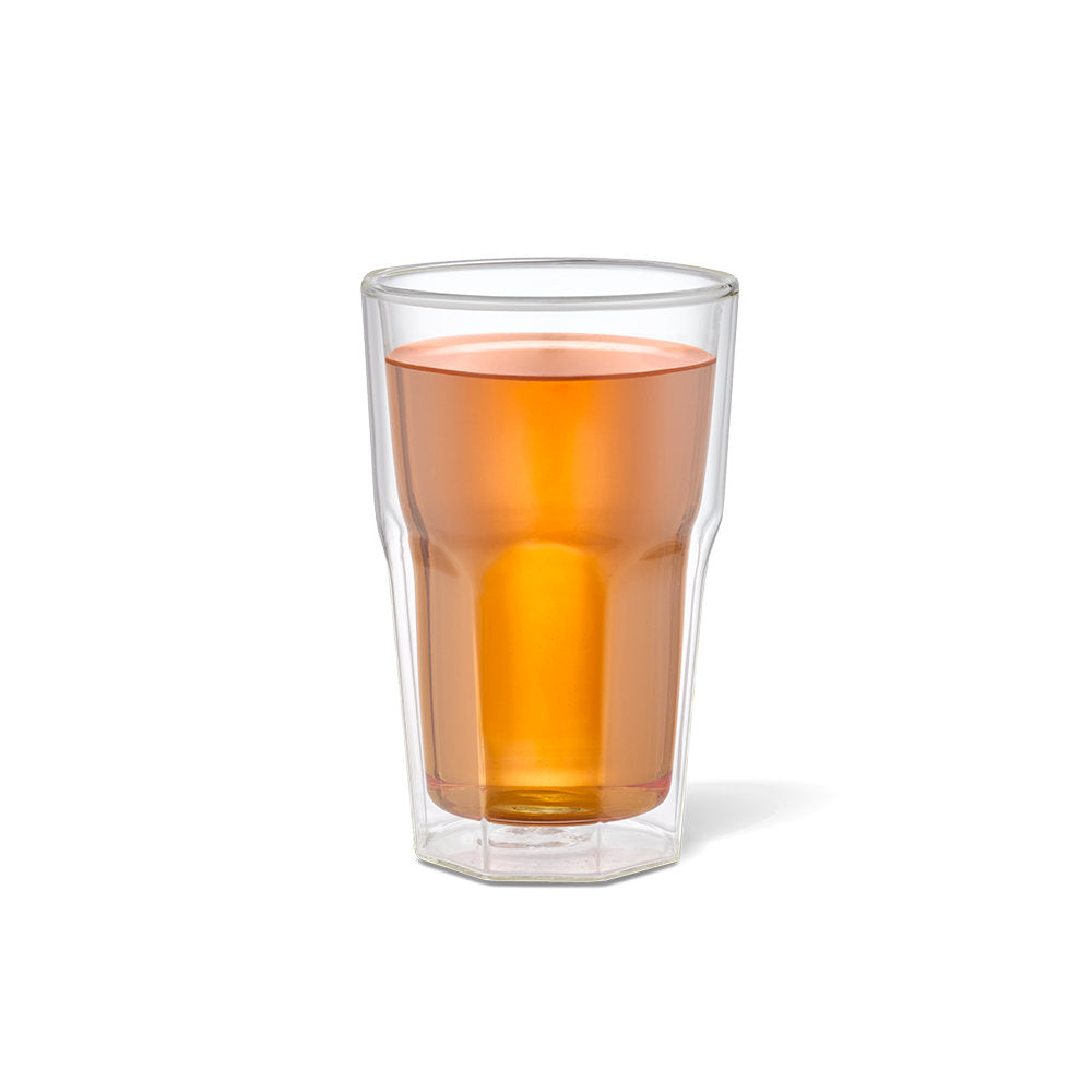 Baccarat Barista Facet Double Wall Medium Glass 345ml Set of 2