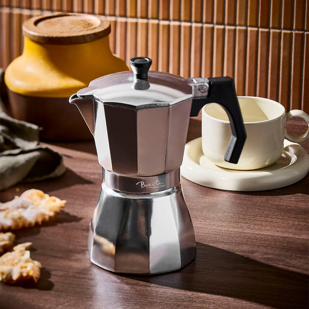 Baccarat Barista Brillante 6 Cup Stovetop Espresso Coffee Maker