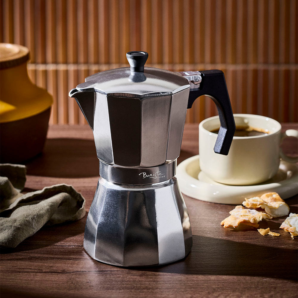 Baccarat Barista Brillante 6 Cup Stovetop Espresso Coffee Maker