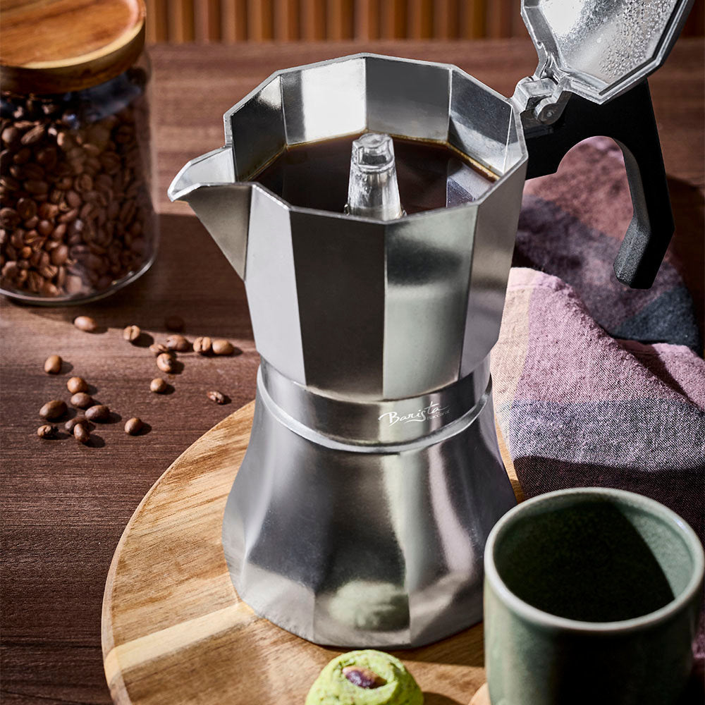 Baccarat Barista Brillante 9 Cup Stovetop Espresso Coffee Maker