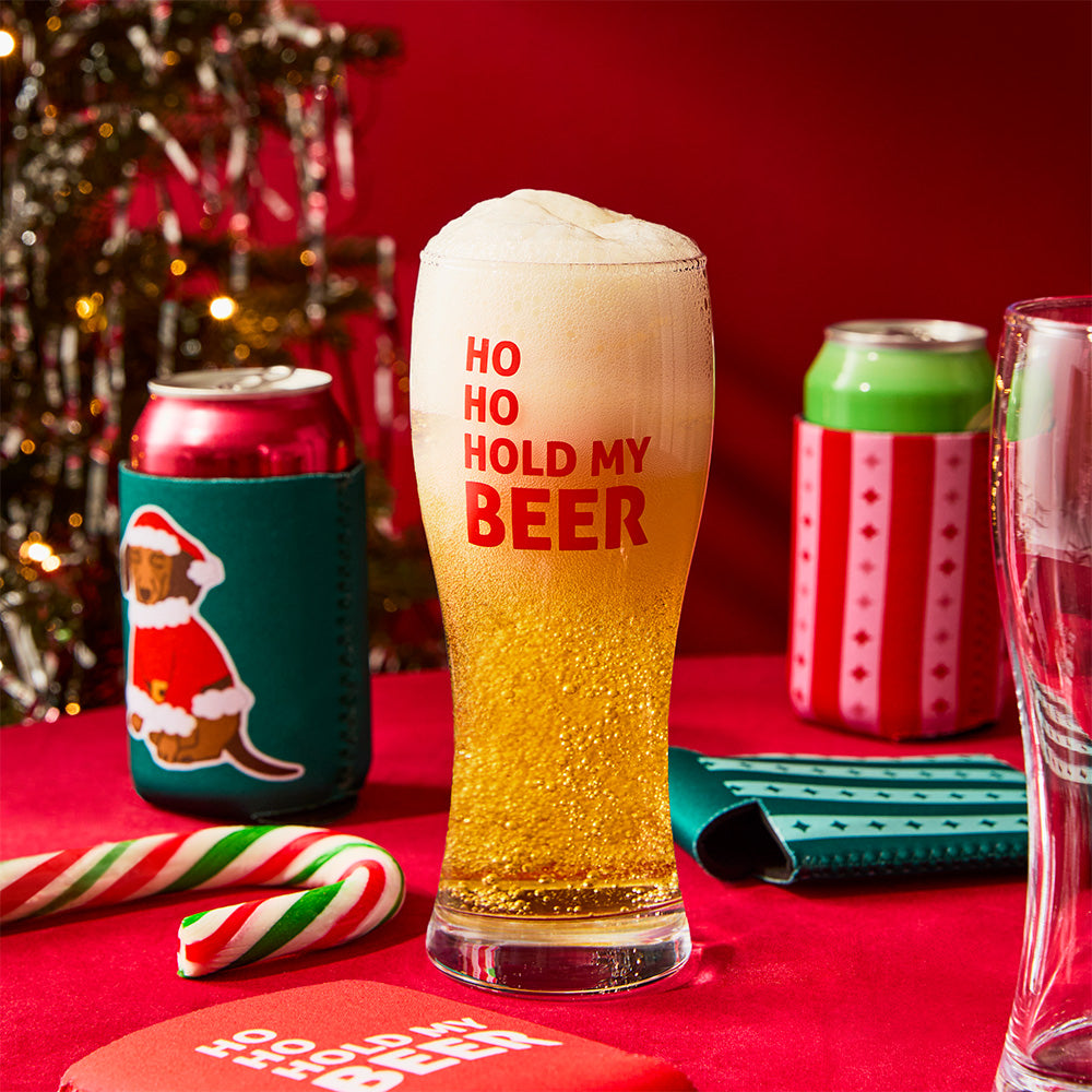 Ambrosia Santas Workshop Set Of 2 Beer Glasses