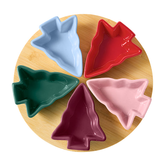 Ambrosia Santas Workshop Serving Bowls with Platter 28cm