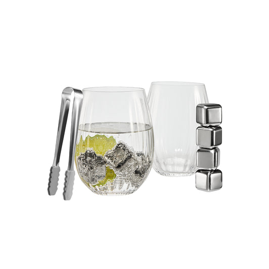 Cellar 4 Piece Gin & Tonic Set with Drink Stones