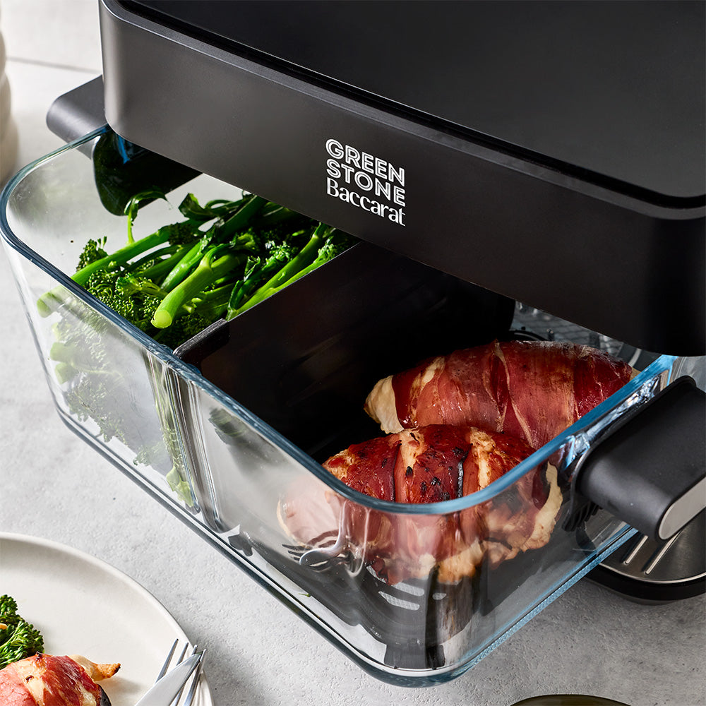 Baccarat GREEN STONE Air Fryer Glass 8L Black
