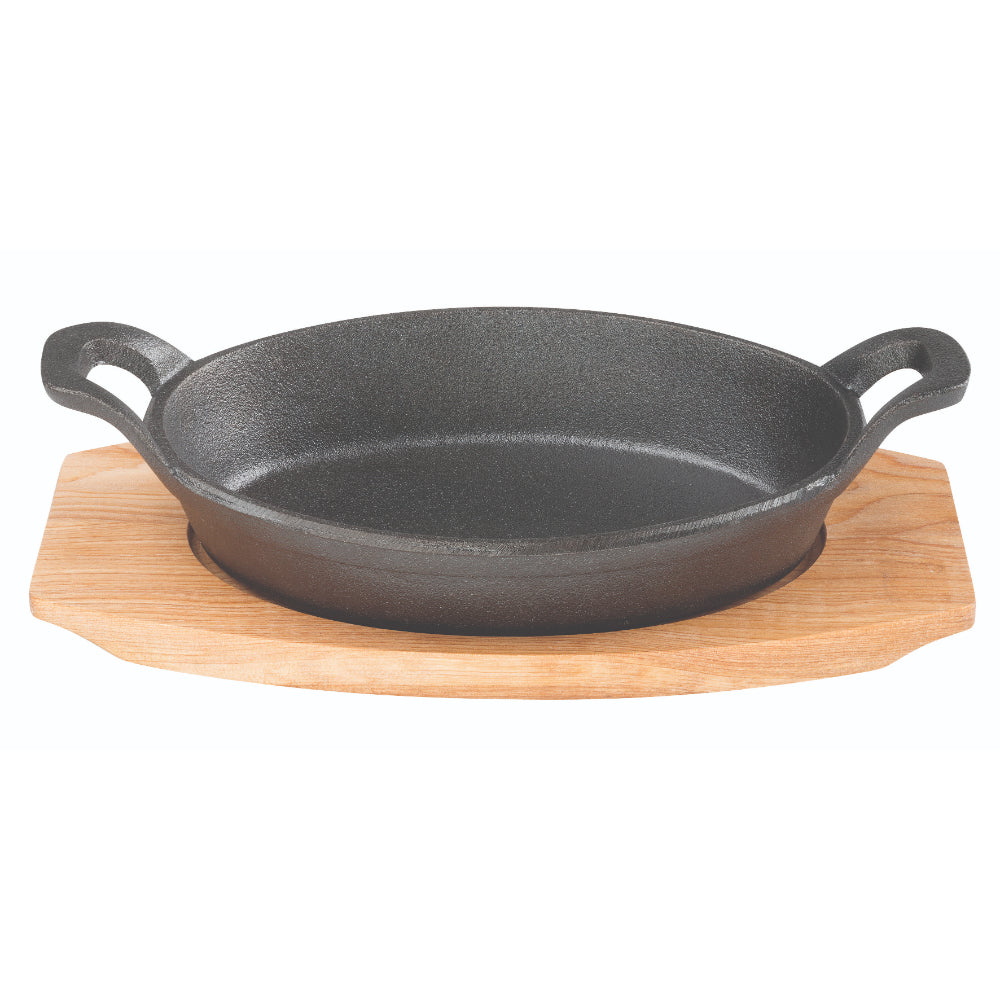 Pyrolux Pyrocast Oval Gratin With Maple Tray 21.7x15cm