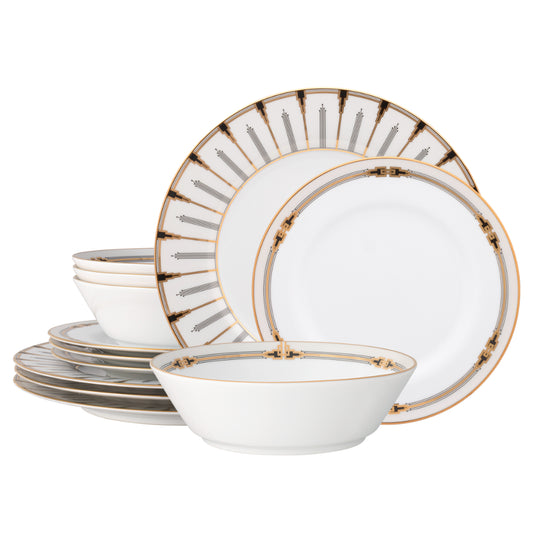 Noritake Empire Gold 12 Piece Dinner Set