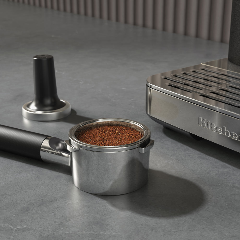 KitchenAid Semi Automatic Espresso Machine With Burr Grinder Stainless Steel