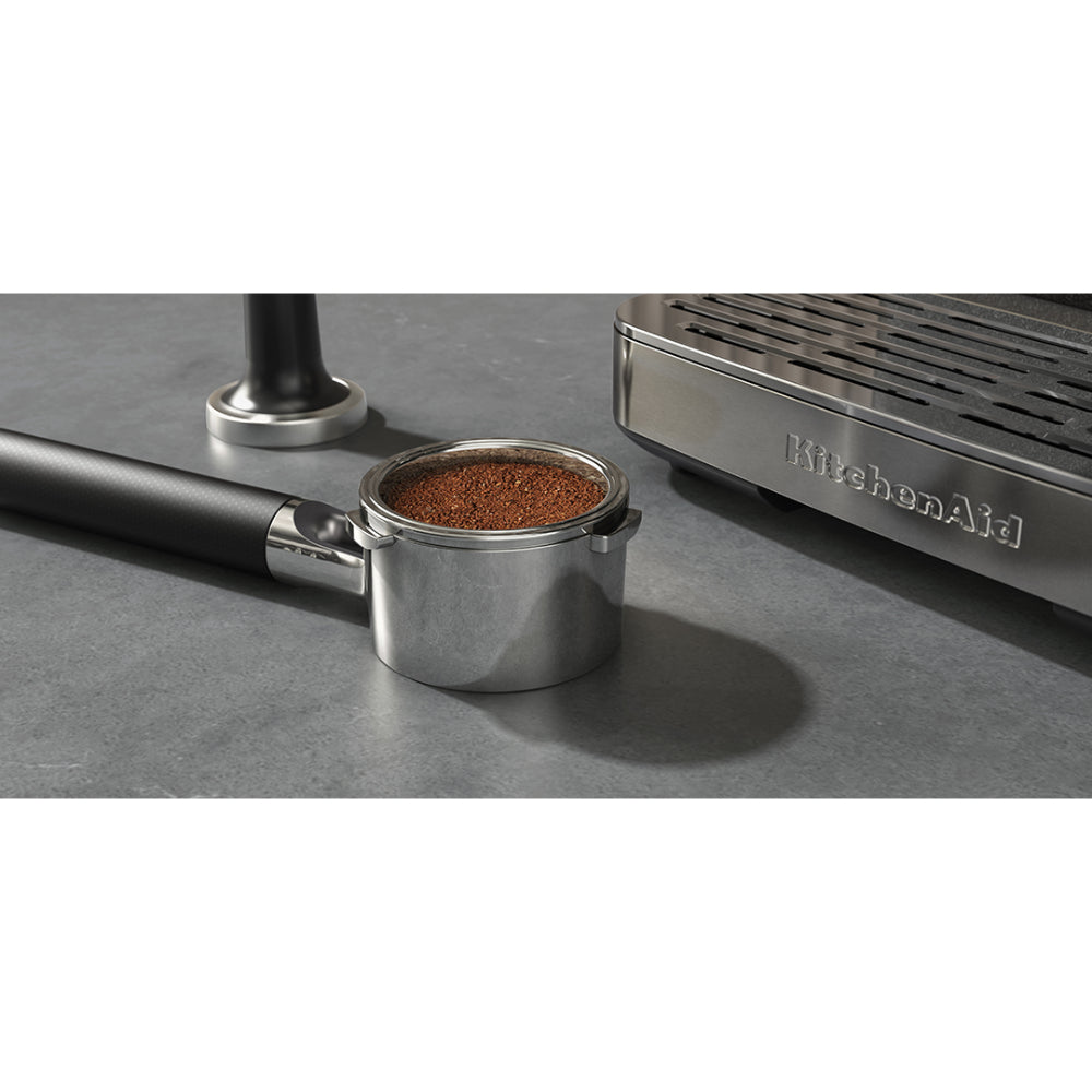 KitchenAid Semi Automatic Espresso Machine With Burr Grinder Cast Iron Black