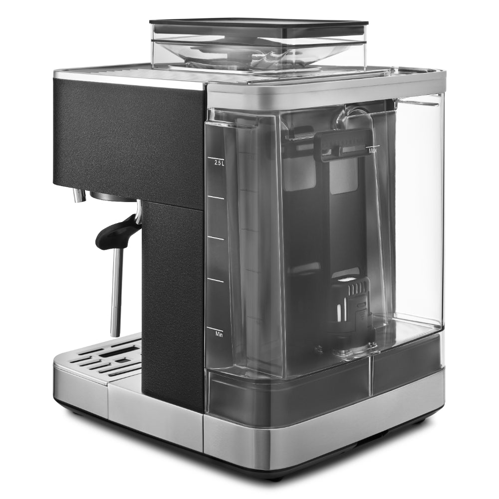 KitchenAid Semi Automatic Espresso Machine With Burr Grinder Cast Iron Black