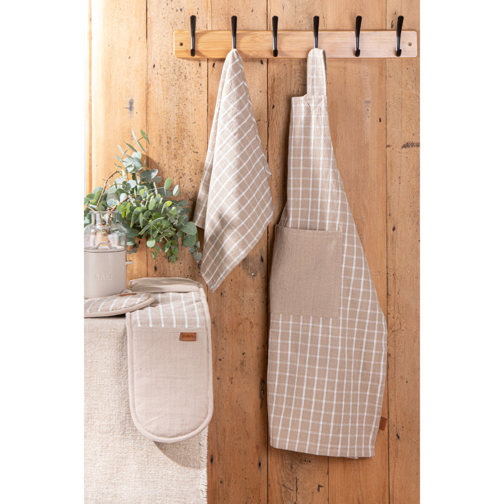 Ladelle Hemingway Taupe Double Oven Mitt
