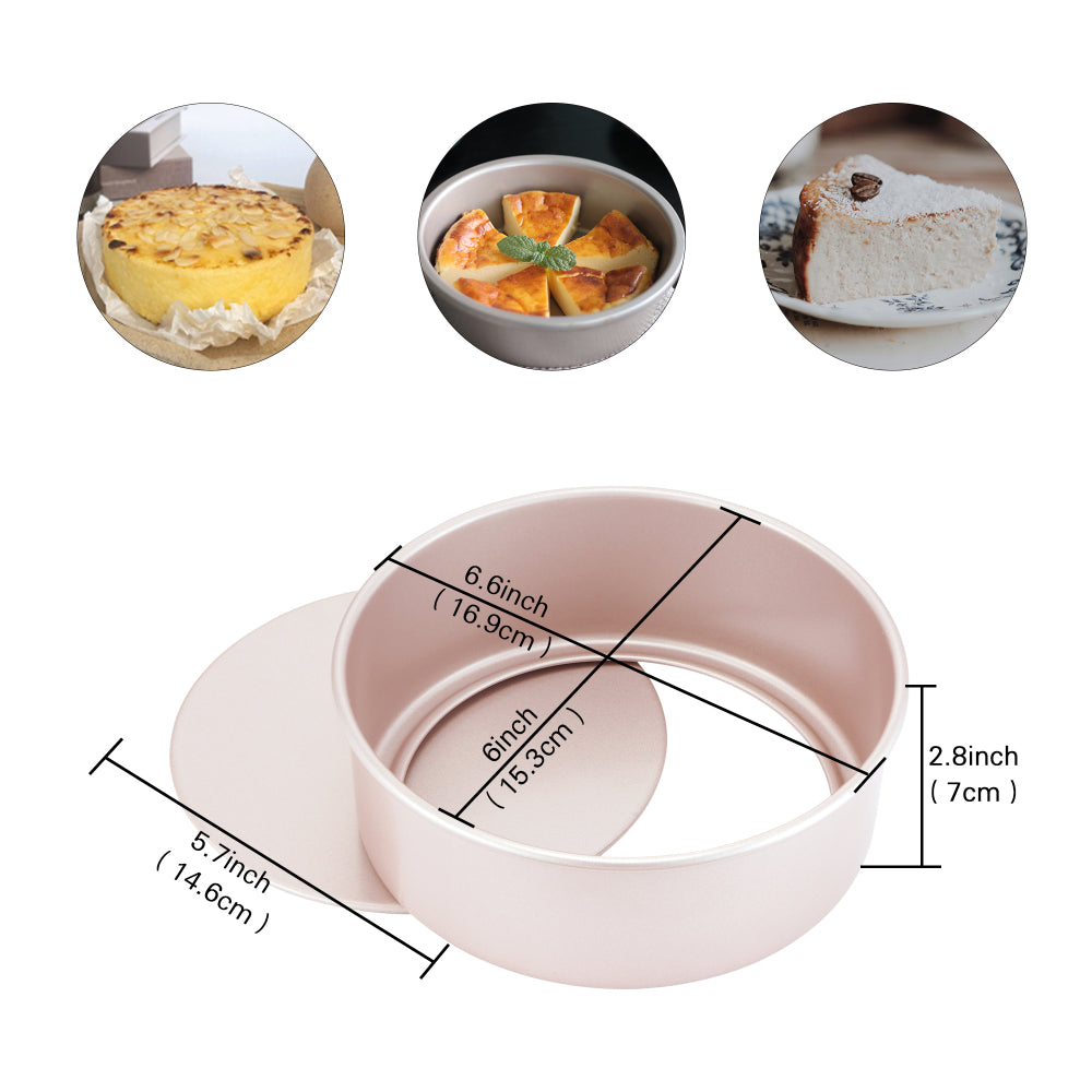 Chefmade Round Cake Pan with Loose Base 17cm