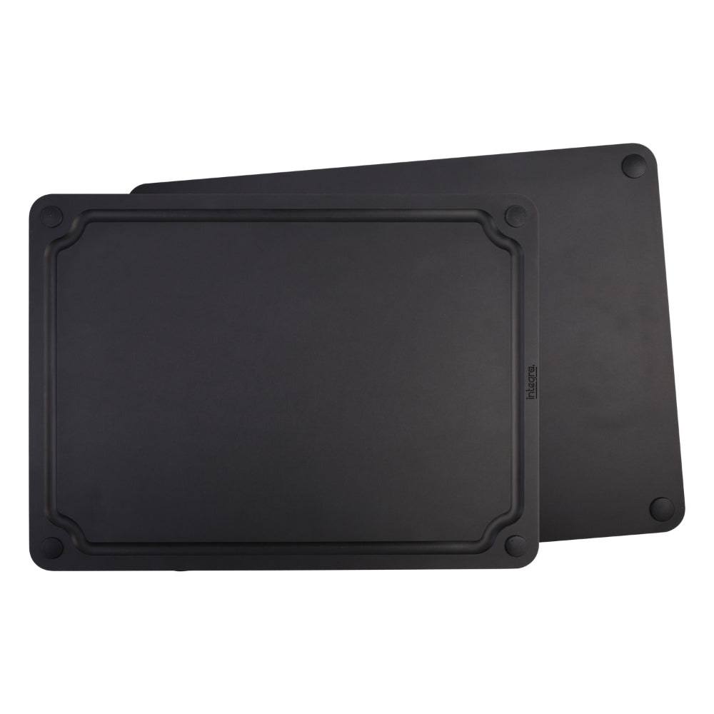 Integra Wood Fibre Reversible Cutting Board 44cm x 32.5cm Black