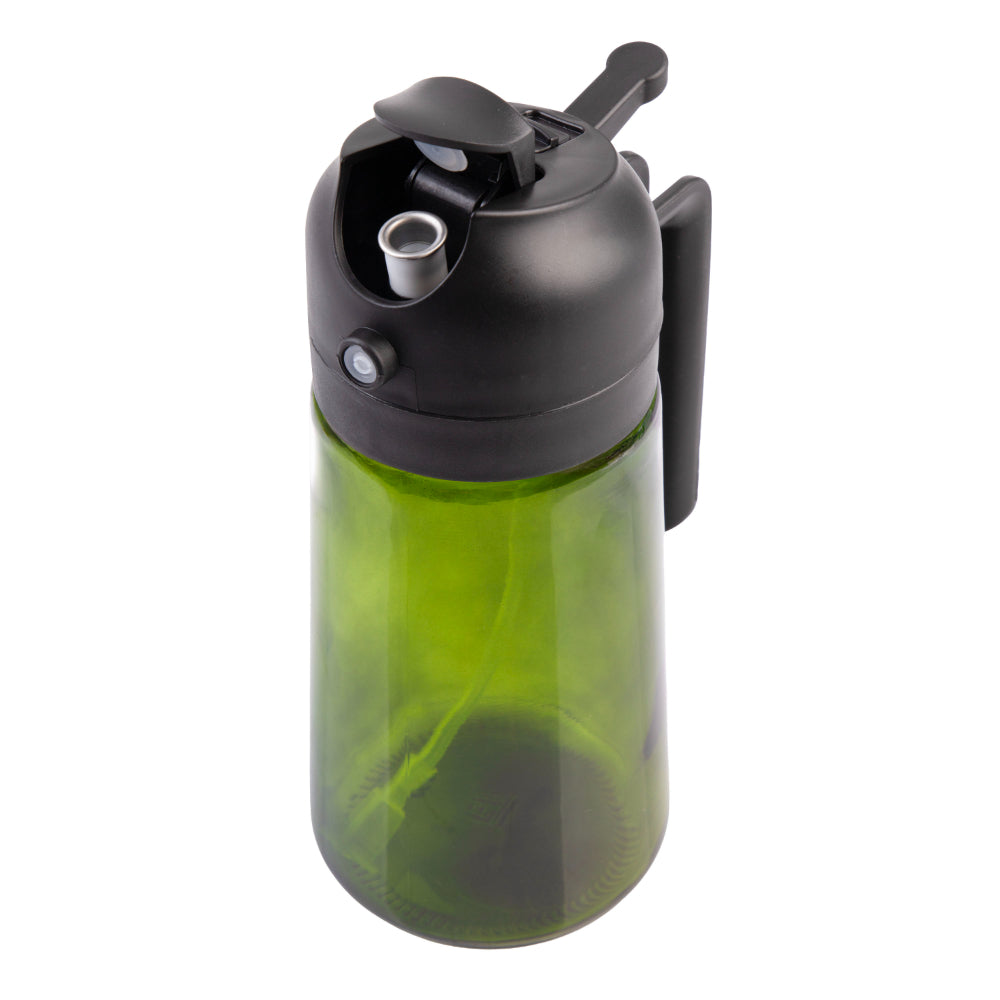 Appetito Dual Function Oil Sprayer & Pourer With Green Glass