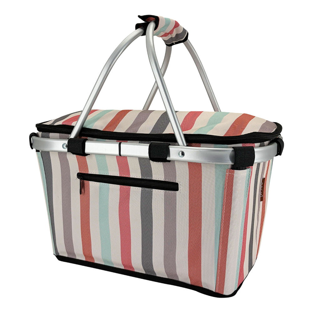 Sachi Insulated Carry Basket With Lid