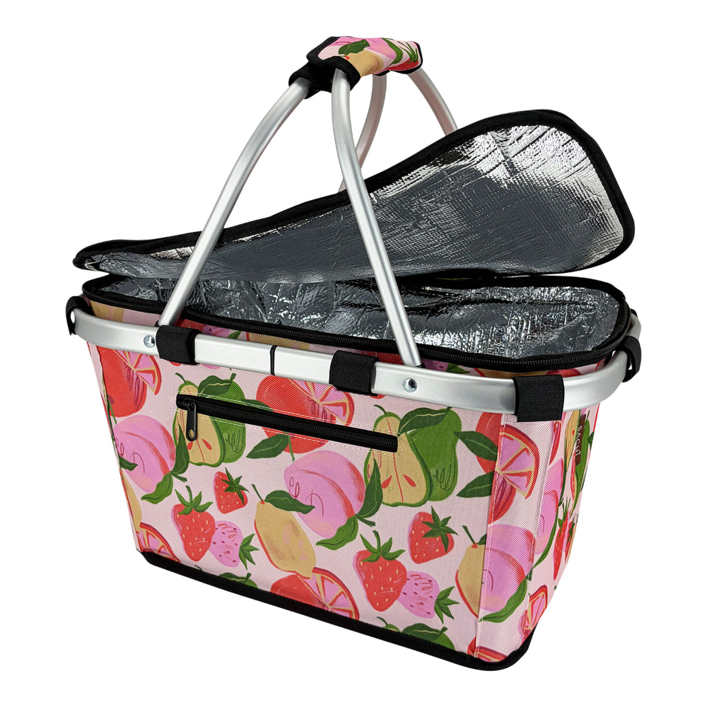 Sachi Insulated Carry Basket With Lid
