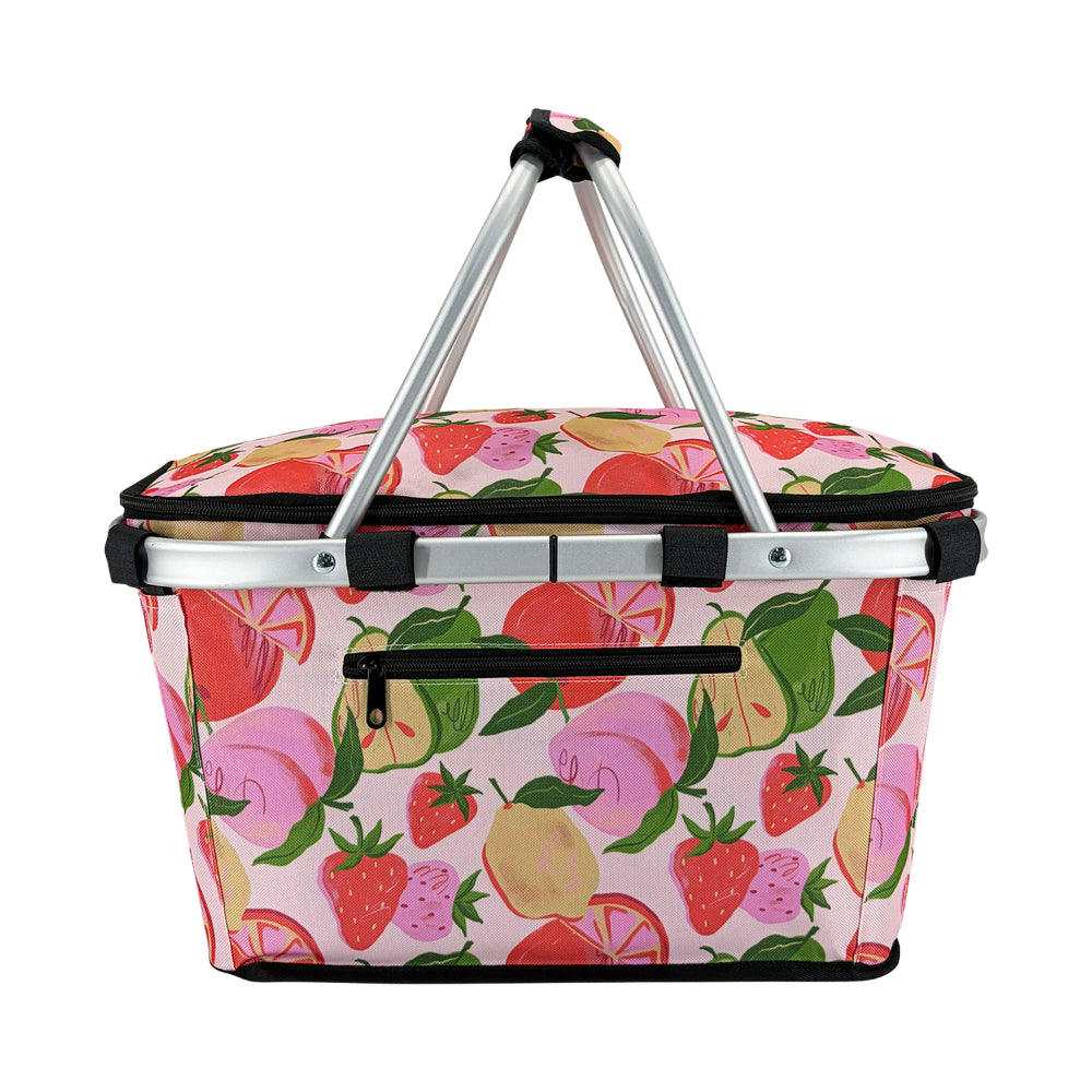 Sachi Insulated Carry Basket With Lid