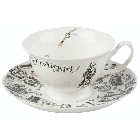 Mikasa x V&A Alice In Wonderland Cup & Saucer 210ml