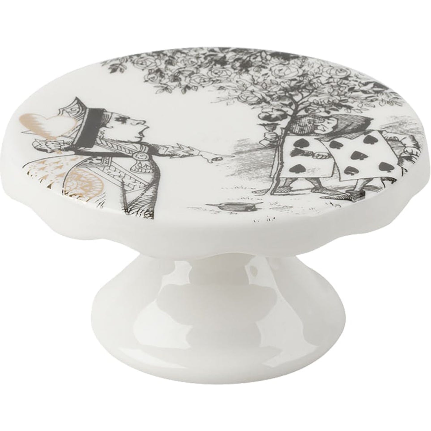 Mikasa x V&A Alice In Wonderland Set of 2 Mini Cake Pedestals 10cm