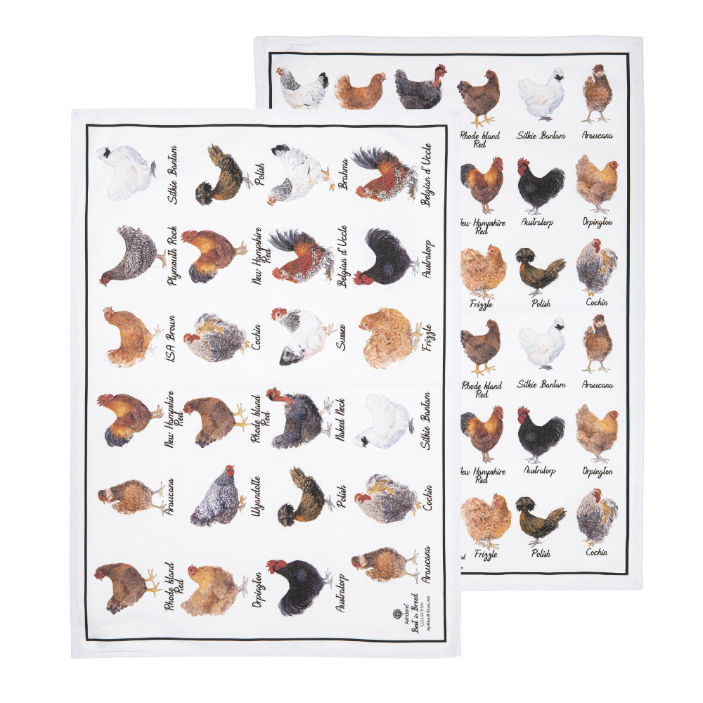 Ashdene Best In Breed Chicken Set Of 2 Kitchen Towels