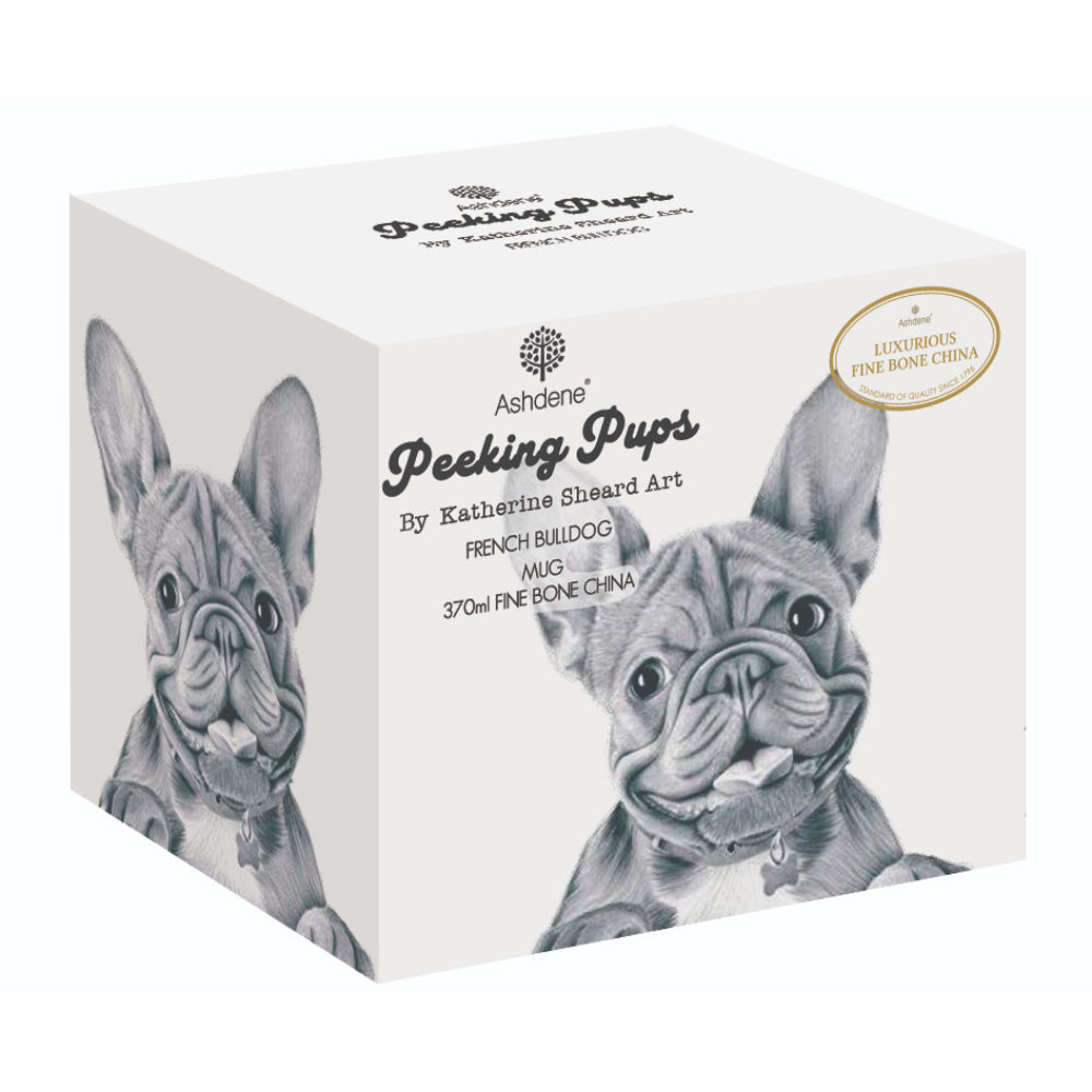 Ashdene Peeking Pups French Bulldog Mug