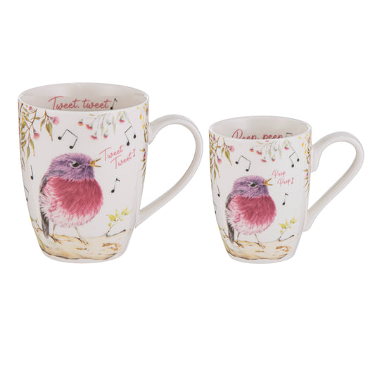 Ashdene Mini Me Tweet Tweet & Peep Peep 2 Piece Mug Gift Set
