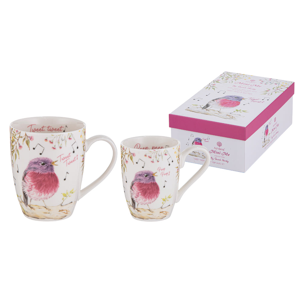 Ashdene Mini Me Tweet Tweet & Peep Peep 2 Piece Mug Gift Set