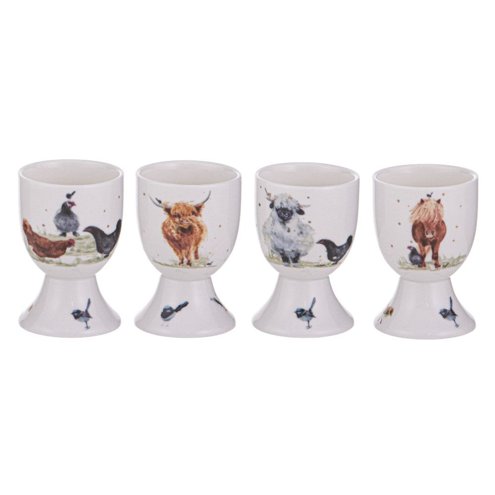 Ashdene Paddock Pals Set of 4 Assorted Egg Cup