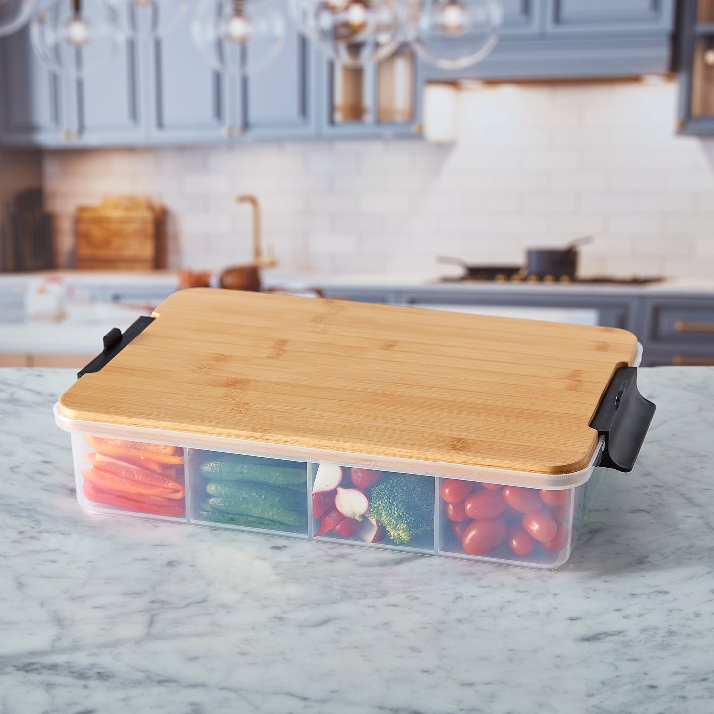 Farberware Snacklebox Bamboo Board & Box 20x32cm