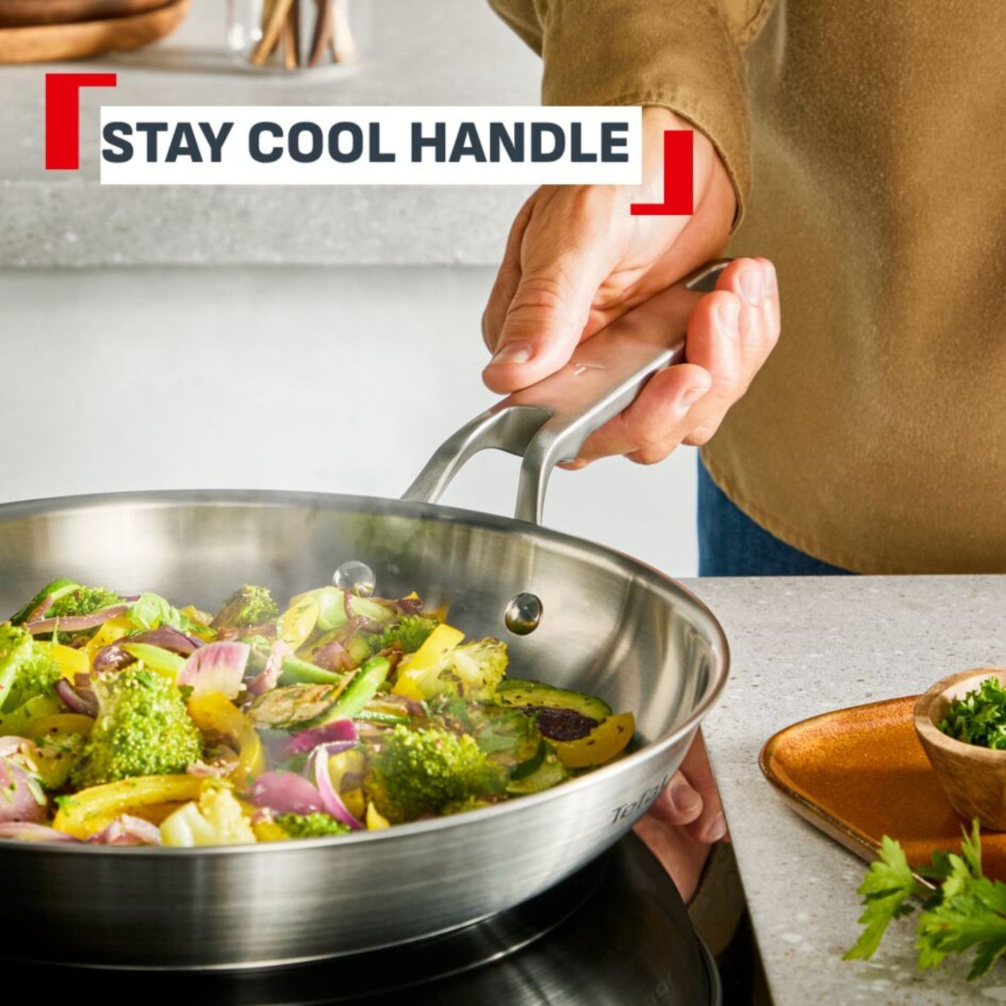Tefal Extreme Induction Stainless Steel Frypan 24cm