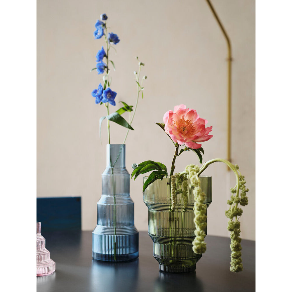 Kosta Boda Pavilion Vase Blue 35cm
