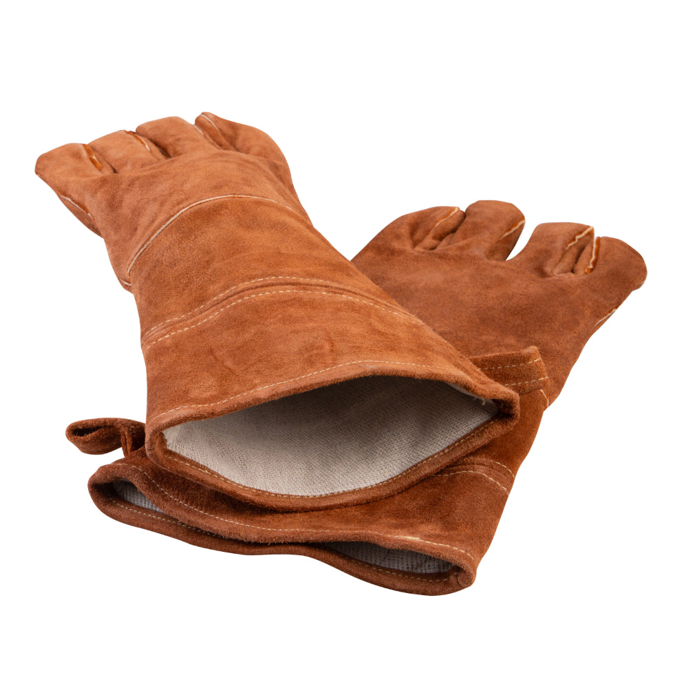 Urban Grill Leather Barbeque Gloves 38cm